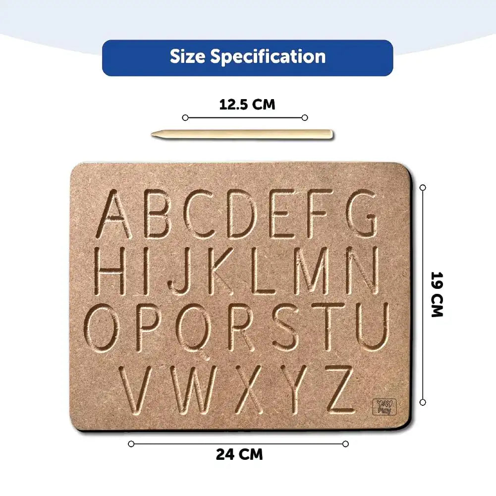 Wooden Tracing Board for Kids | Reading & Writing Board Toys 3+ Kids - Mini Leaves