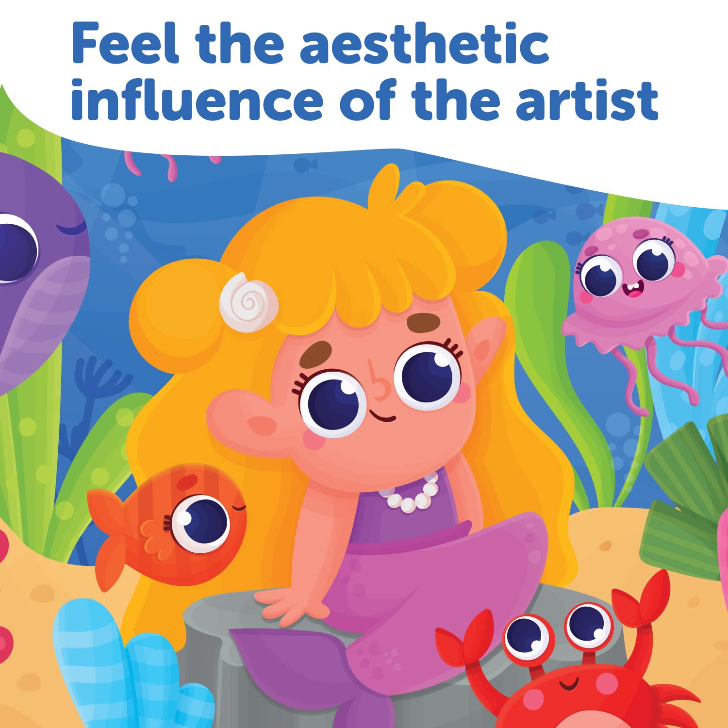 Mermaid Art Puzzle DIY Puzzle with Unique Design 4+ Years - Mini Leaves