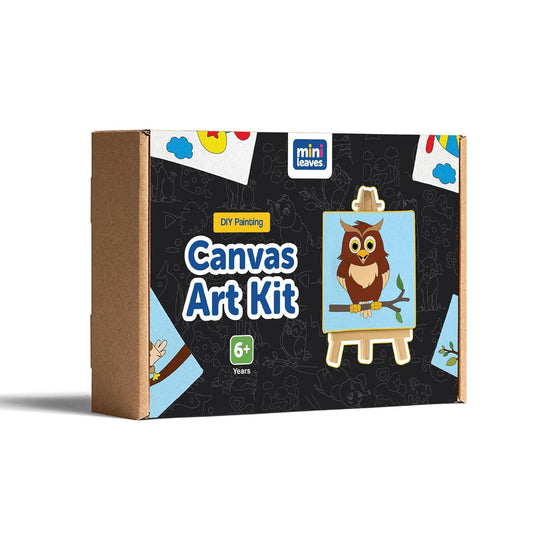 Canvas Craft Art Paint Kit for Beginner 4 to 6 Years- Set of 4