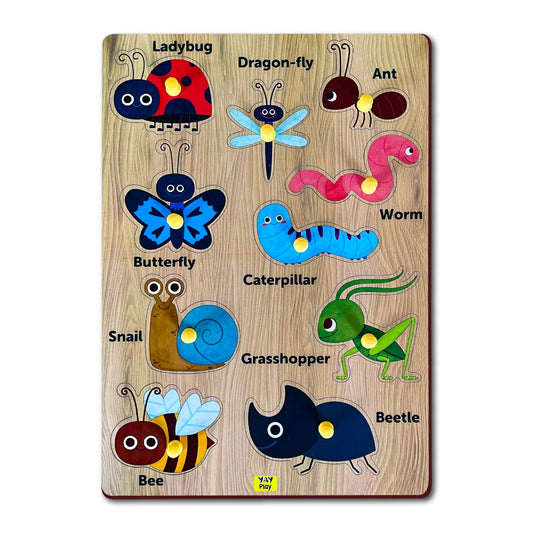 Insects Animals Pegboard 3+ Years