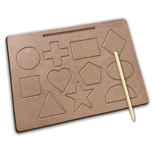 Geometric Tracing Board 11 shapes 2+ Years - Mini Leaves