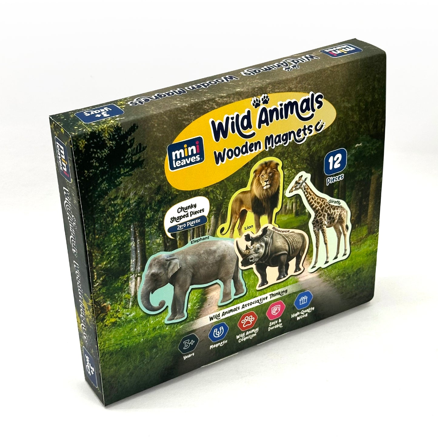 Wild Animal Wooden Fridge Magnets 3+ Years
