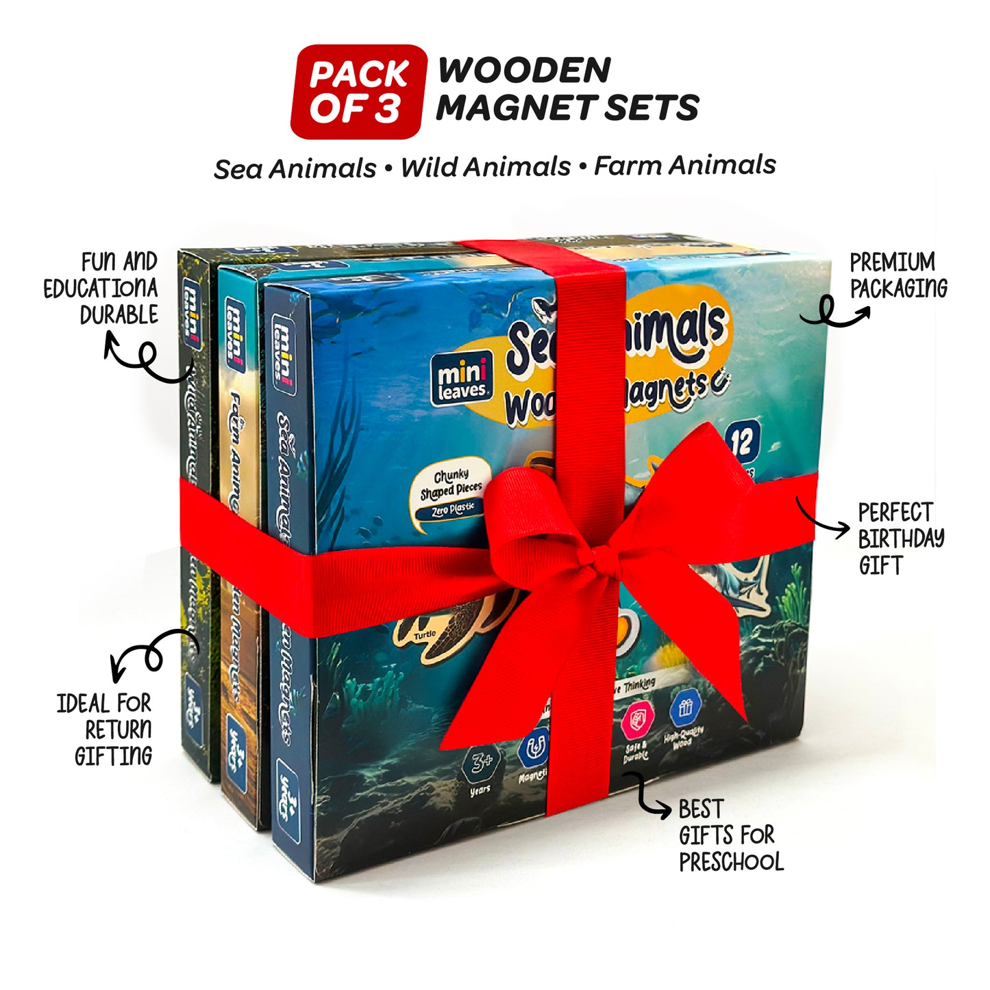 Sea Animals Fridge Magnets 3+ Years