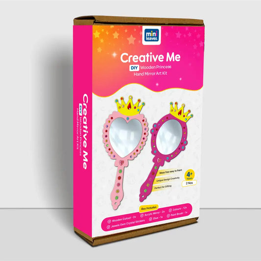 Decorate Your Own DIY Princess Mirrors Paint Art and Craft Kits for Girls age 6+- Set of 2