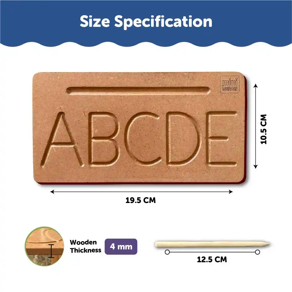 Capital Letter Progressive Learning Tracing Board 3+ Years - Mini Leaves
