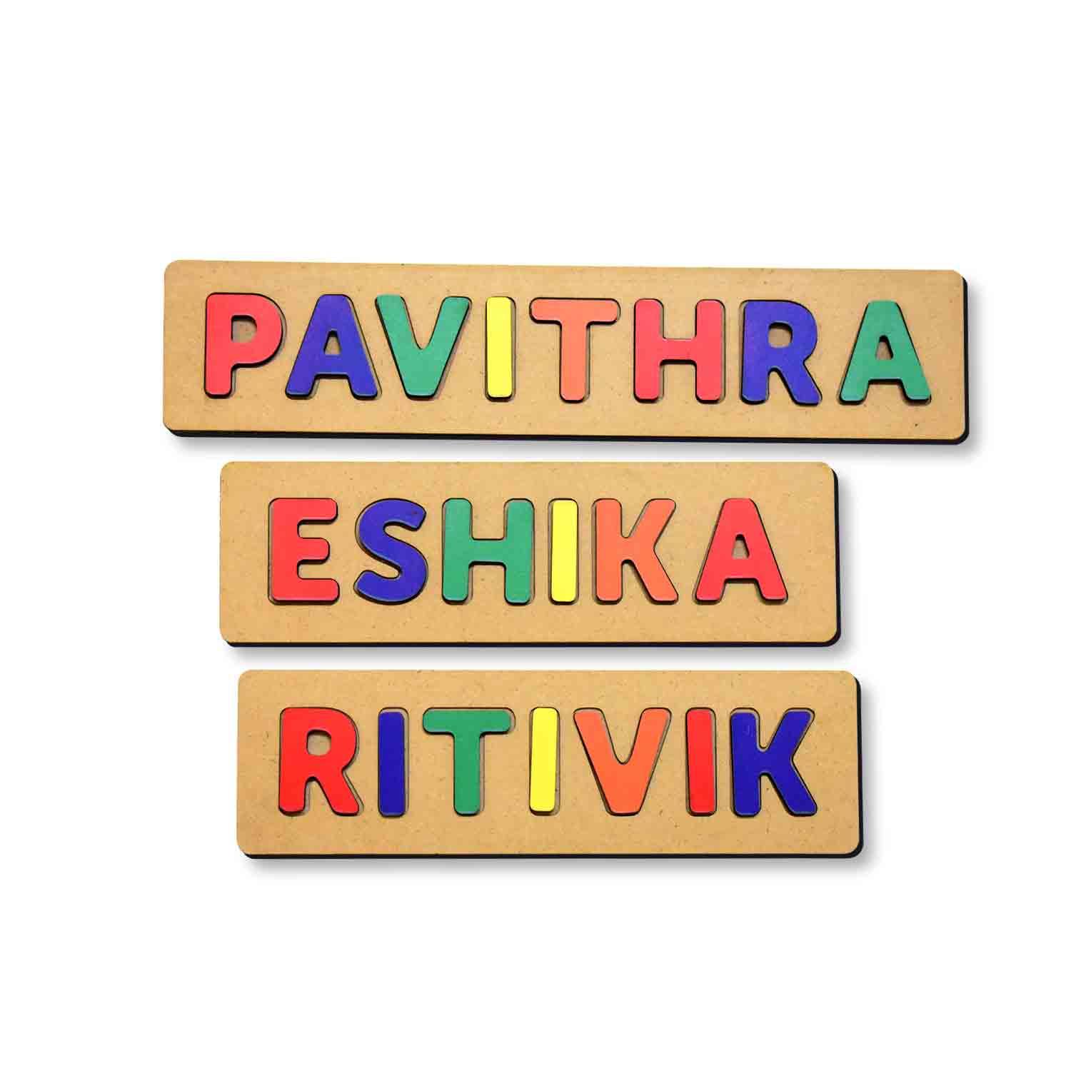 Personalised Name Puzzle 3+Years - Mini Leaves