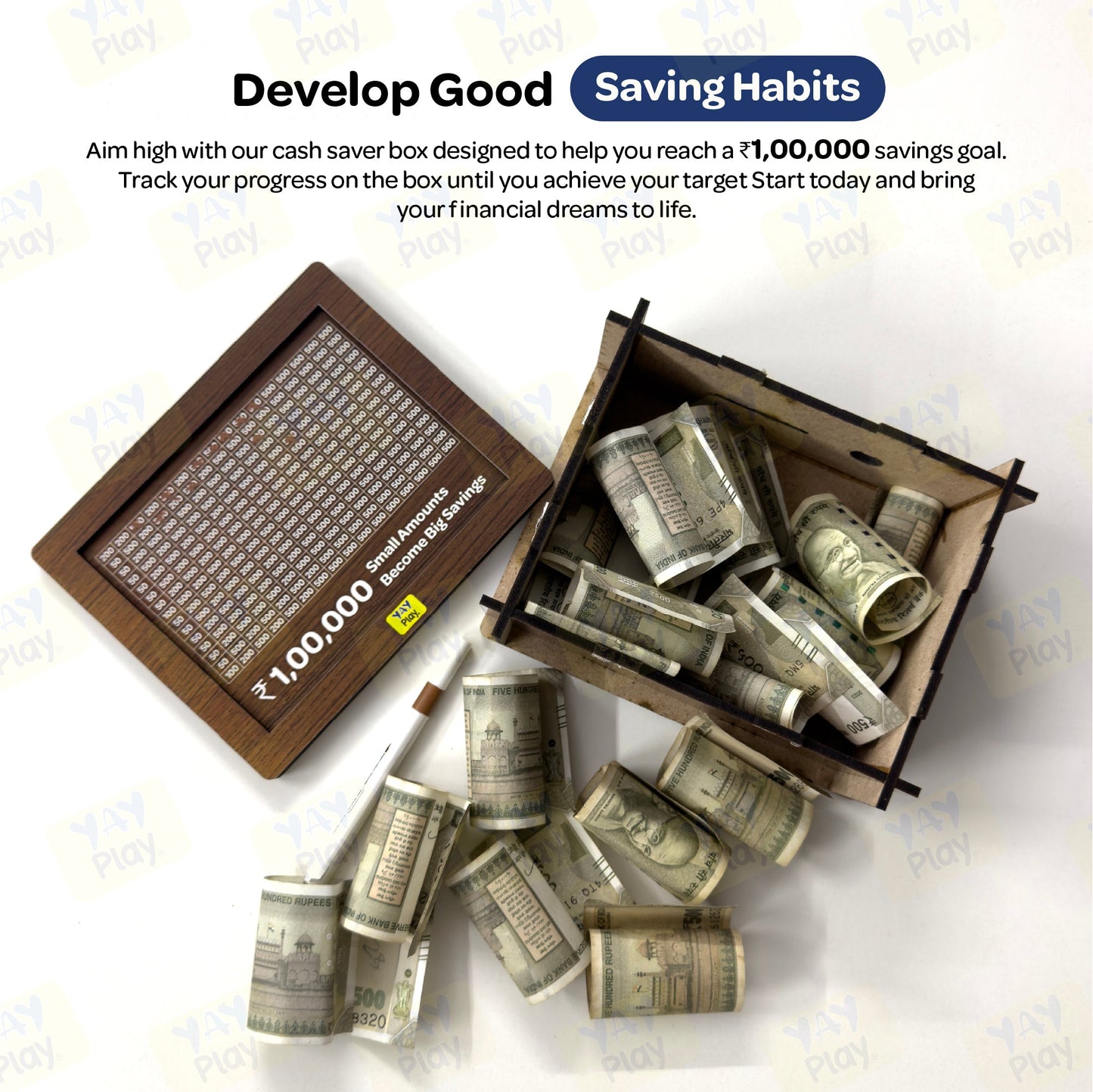 YaY Play 1,00,000 Rupees Money Saving Challenge Box