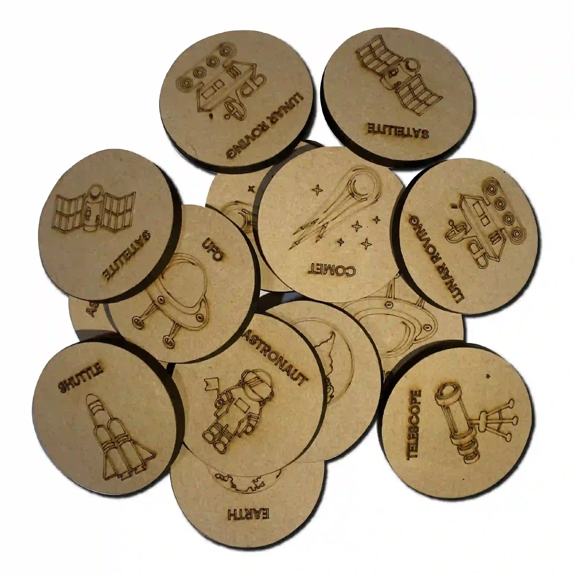 Space Exploration Memory Card Game 8 Pairs 2+ Years - Mini Leaves