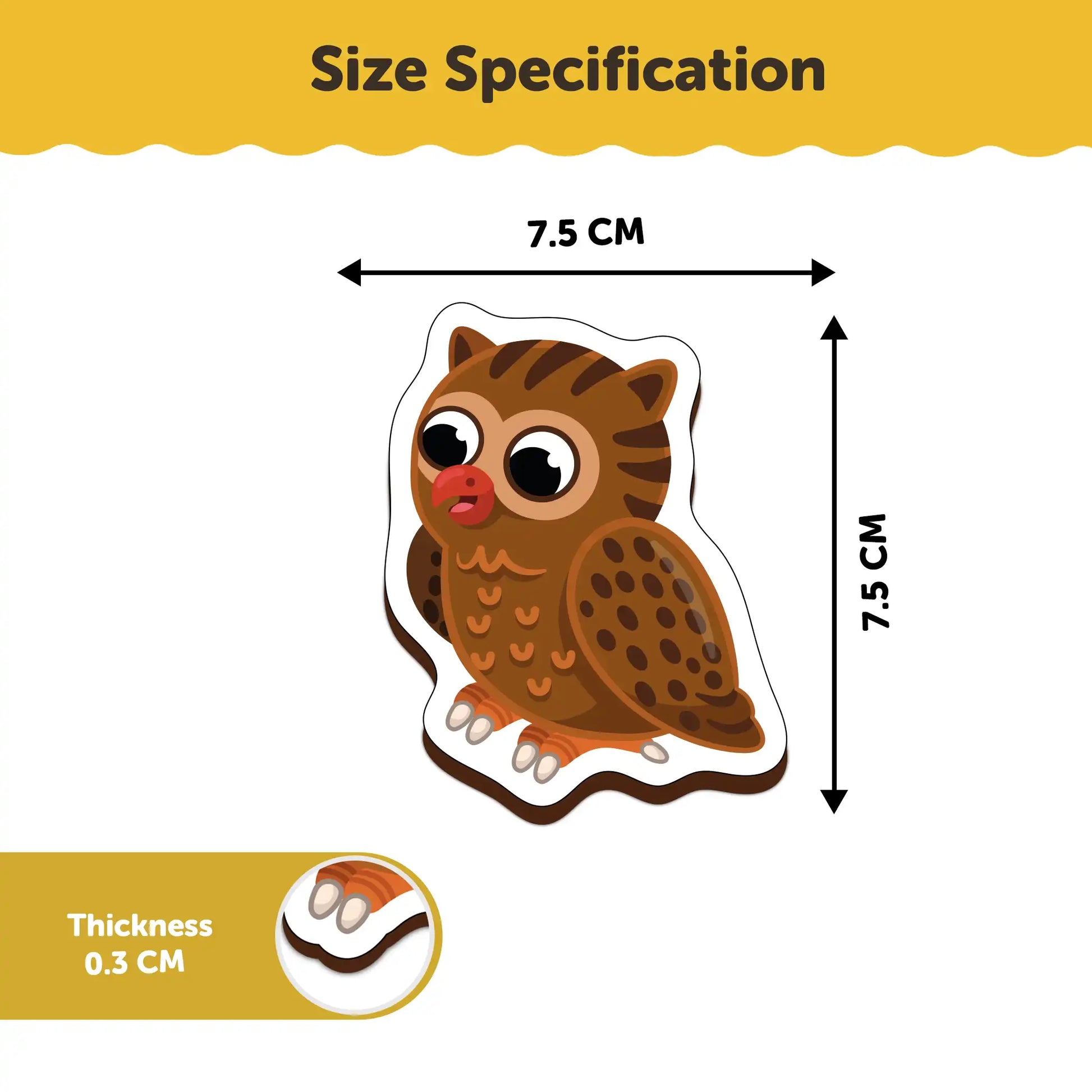 Fridge Magnetic Birds Set of 10 2+ Years - Mini Leaves