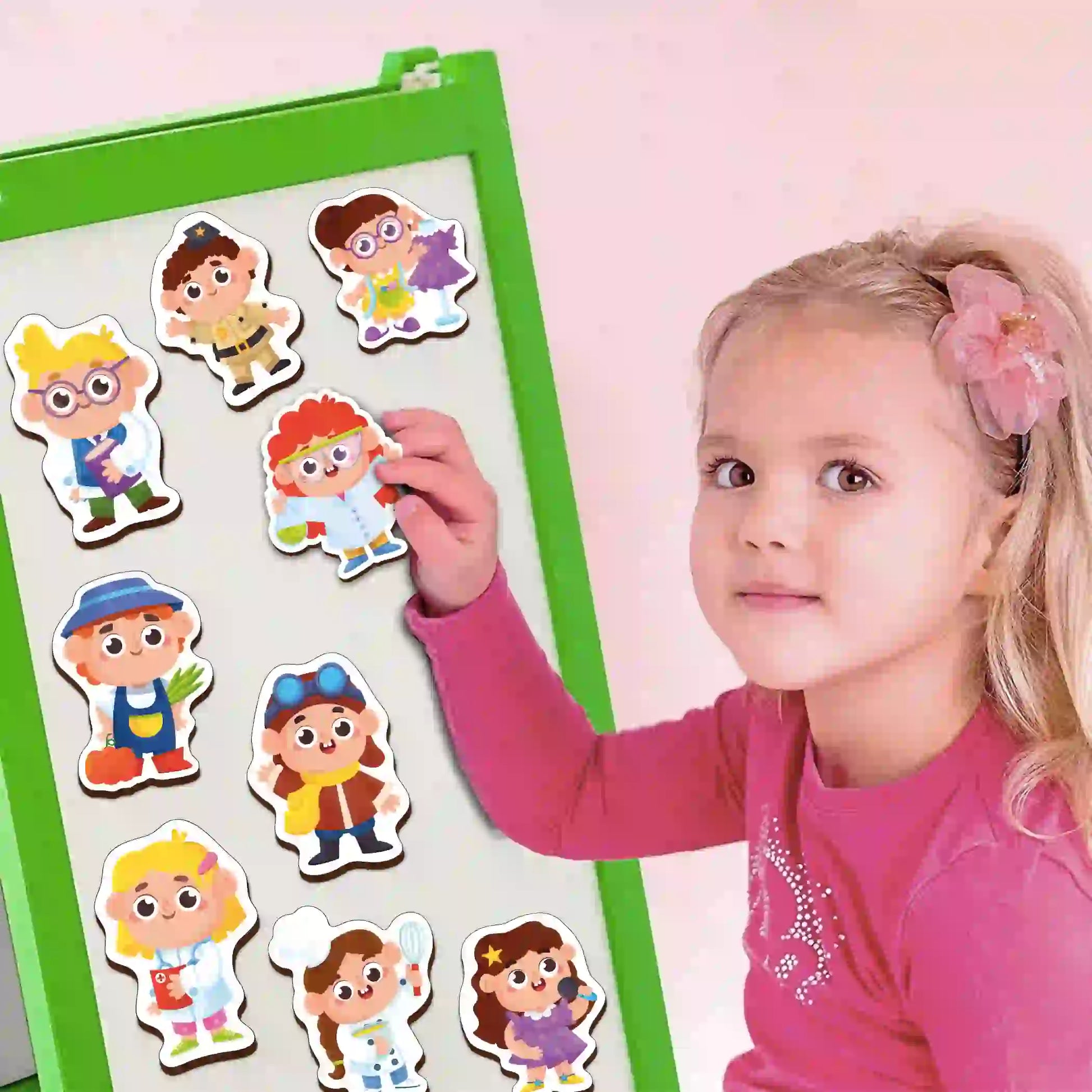 Fridge Magnetic Professions Set of 10 2+ Years - Mini Leaves