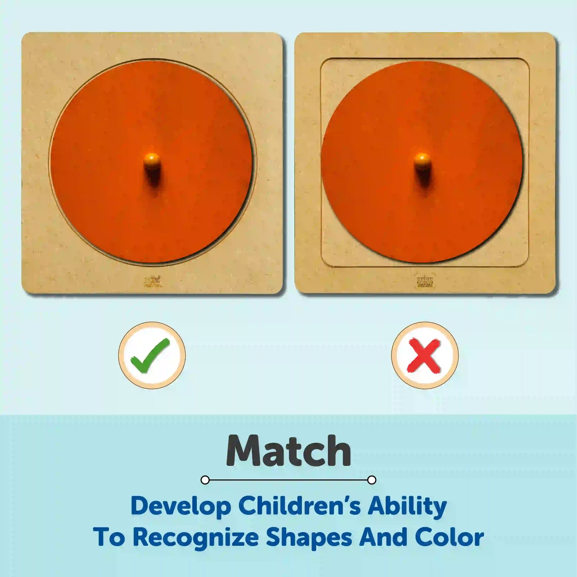 Montessori Multiple Shape Pegged Board 1+ Years - Mini Leaves