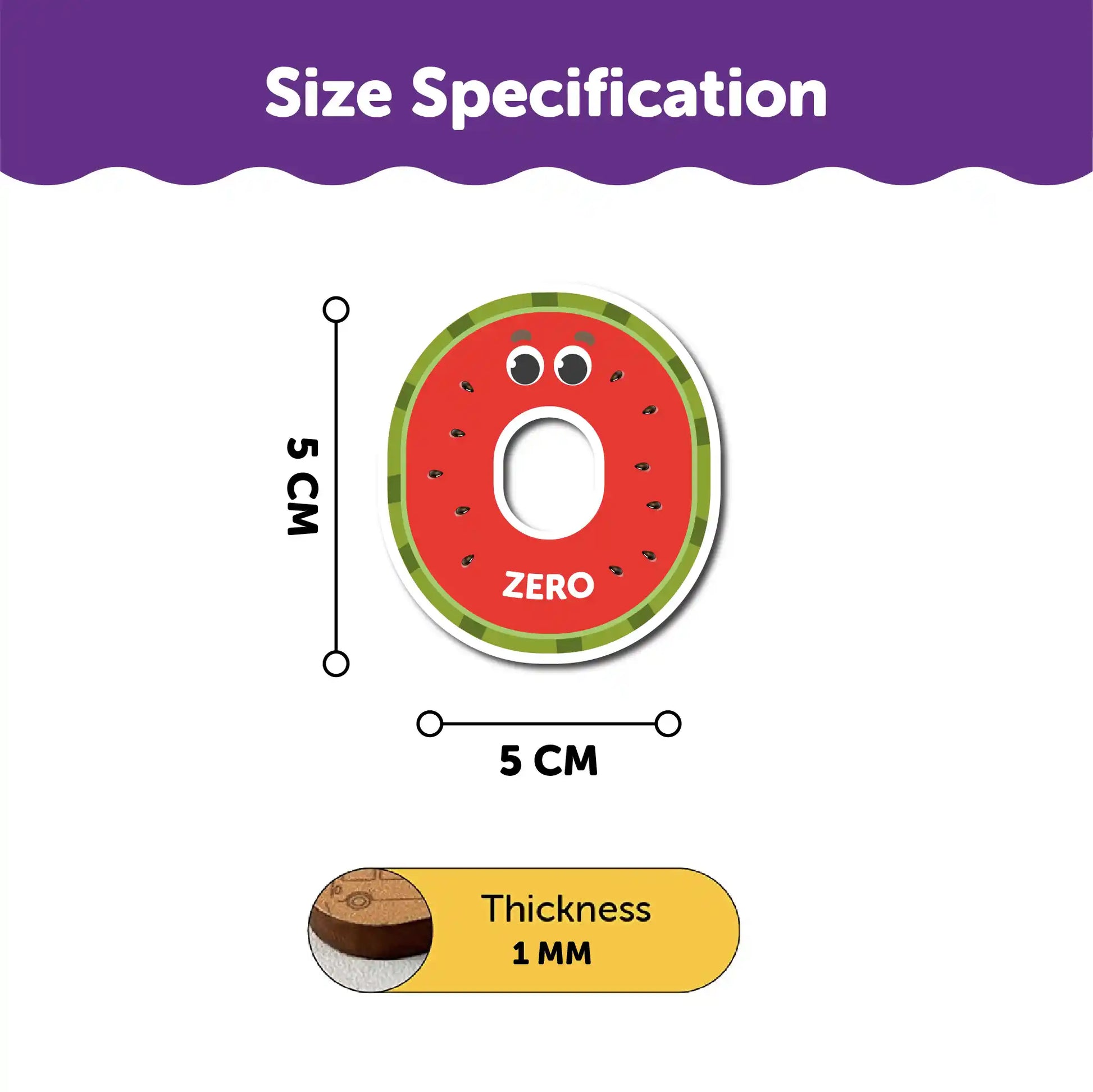 0 to 9 Numbers Fridge Magnets 2+ Years - Mini Leaves