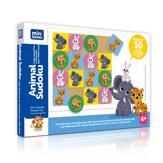 Animal Sudoku Mind and Logical Game 4+ Years - Mini Leaves