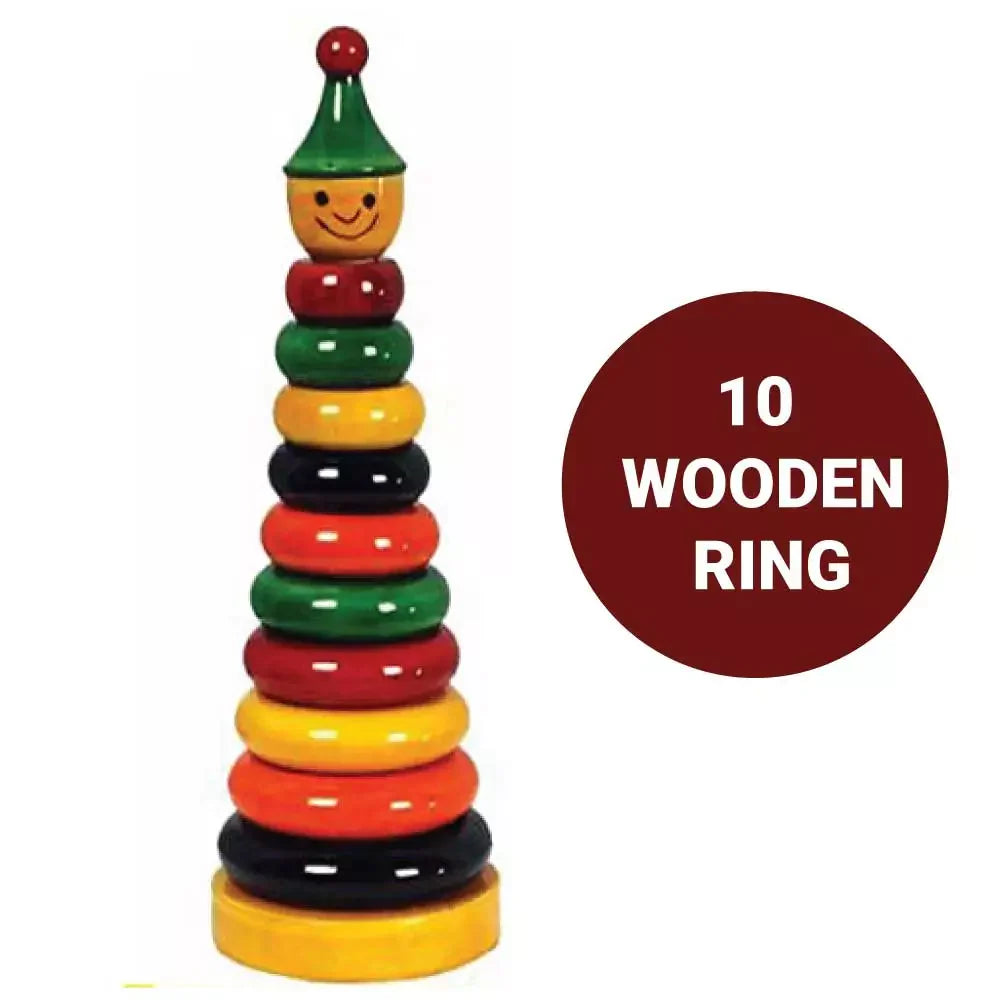 Rainbow Stacking Tower 1+ Years - Mini Leaves