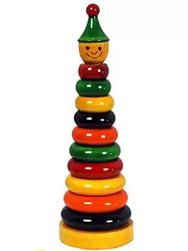 Rainbow Stacking Tower 1+ Years - Mini Leaves