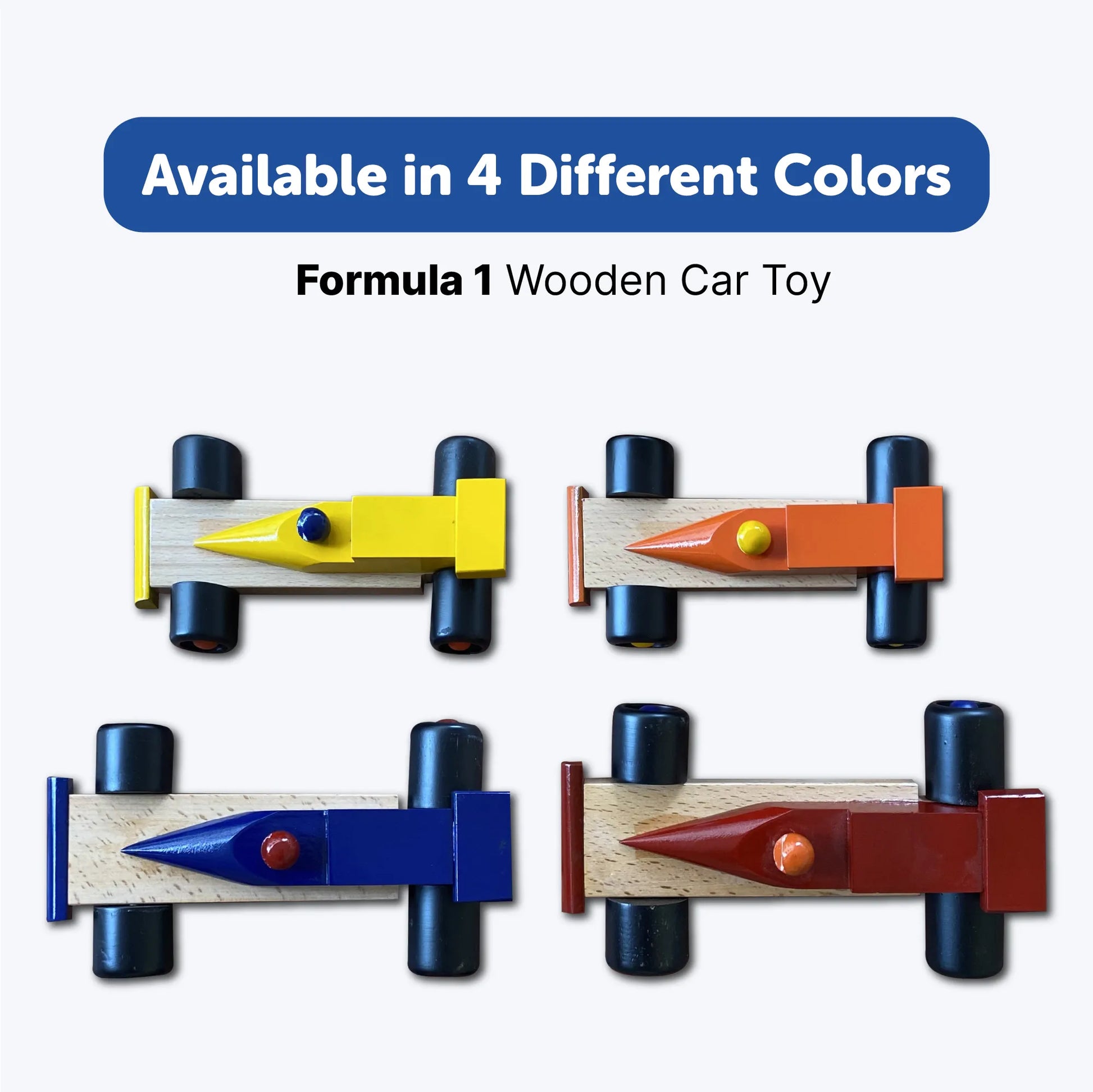 Wooden Race Car Set of 2 2+ Years - Mini Leaves