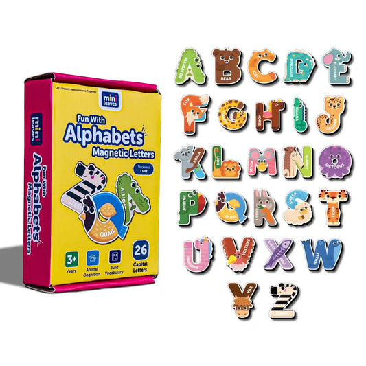 A-Z Alphabet Fridge Magnets 2+ Years - Mini Leaves