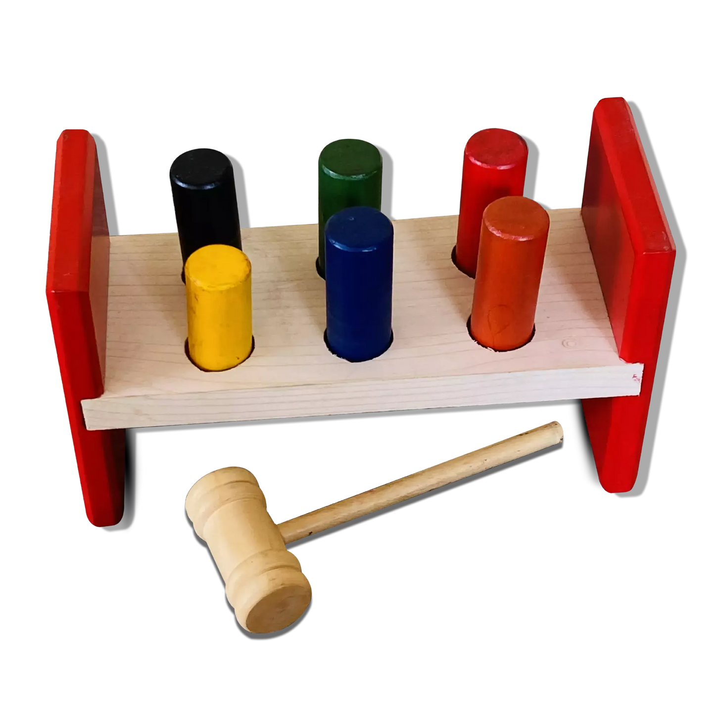 Hammer and Peg Wooden Toys 18 Months + - Mini Leaves
