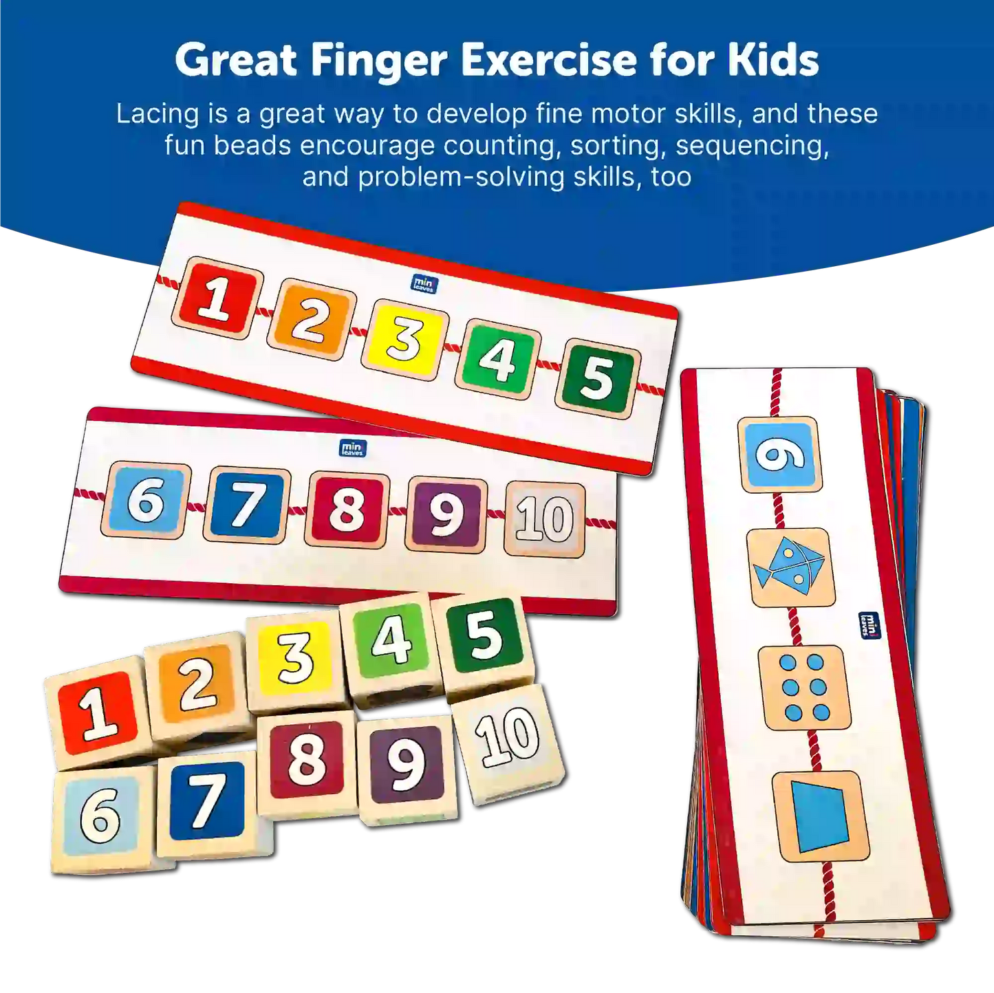 Alphabets Shapes Lacing Activity for kids 3+ Years