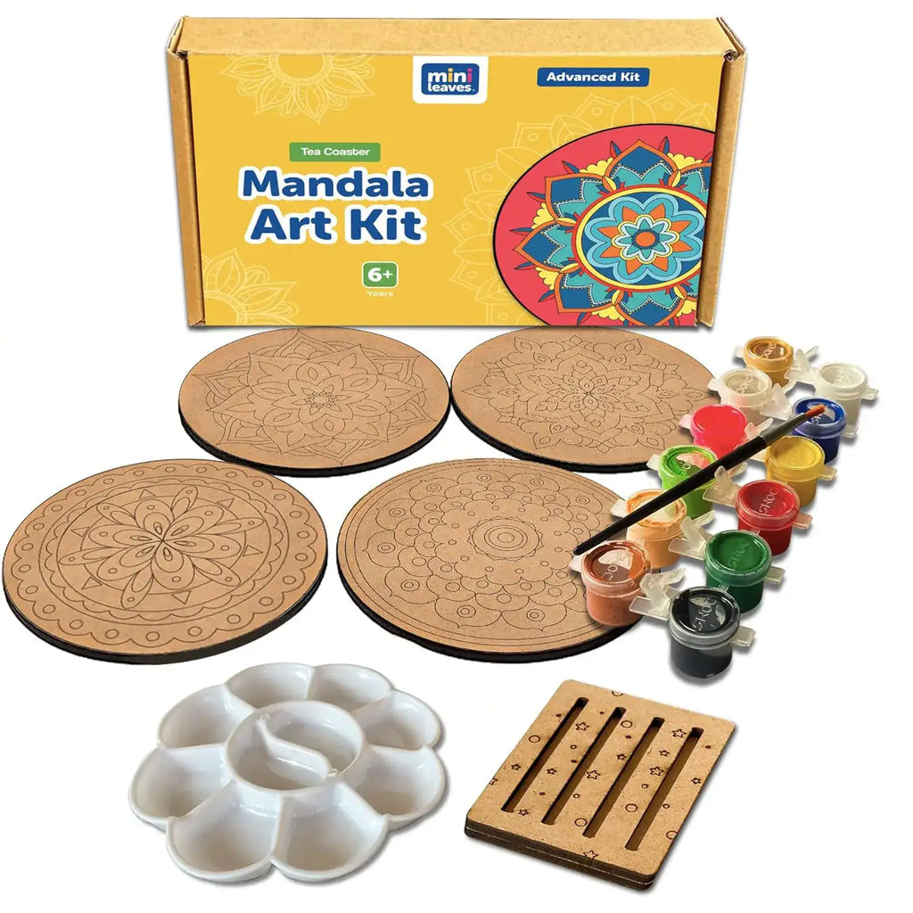 Advanced Wooden Mandala Painting Art & Craft Kit