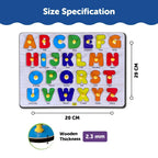 Capital Letter Peg and Knob Board 2+ Years - Mini Leaves