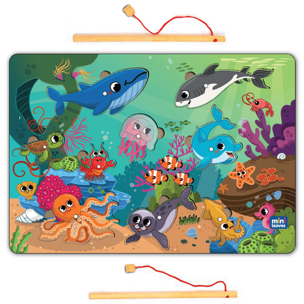 2 in 1 wooden fishing game 3+ Years - Mini Leaves