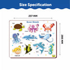 Under Water Animal Shapes Wooden Puzzles 3+ Years - Mini Leaves