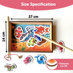 Wooden Magnetic Fishing Game for Kids 3+ Years - Mini Leaves