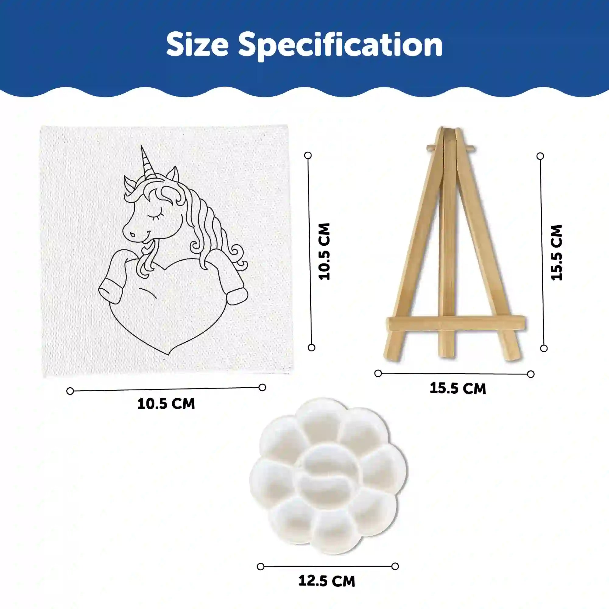 Canvas Craft Art Paint Kit for Beginner 4 to 6 Years- Set of 4