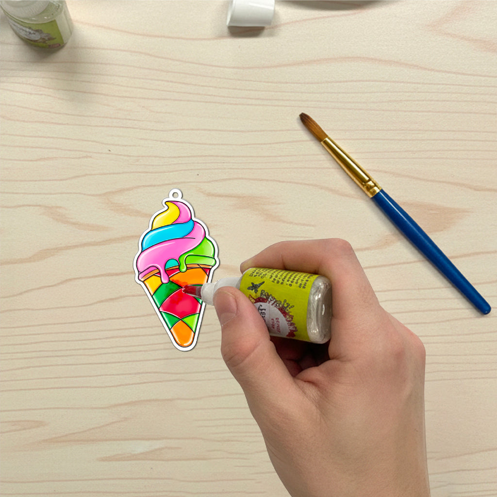 Mini Leaves™ Abstract Glass Painting Kit – Creative Art Set