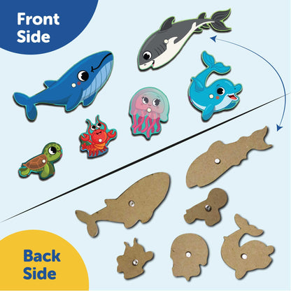 2 in 1 wooden fishing game 3+ Years - Mini Leaves