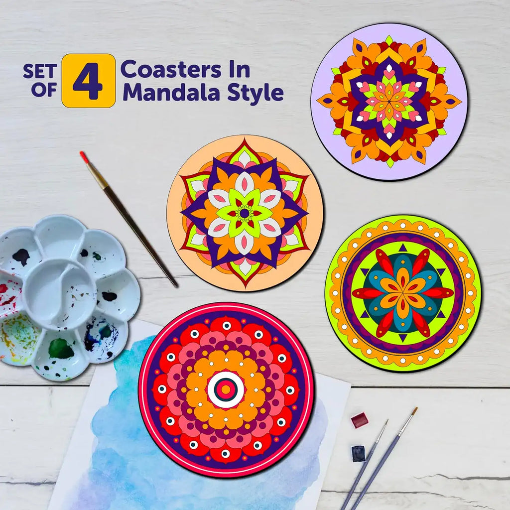 Advanced Wooden Mandala Painting Art & Craft Kit