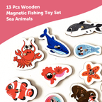Wooden Magnetic Fishing Game for Kids 3+ Years - Mini Leaves