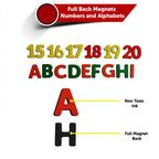 Magnetic Letters and Numbers Set With 89 Wooden Magnets 3+ Years - Mini Leaves