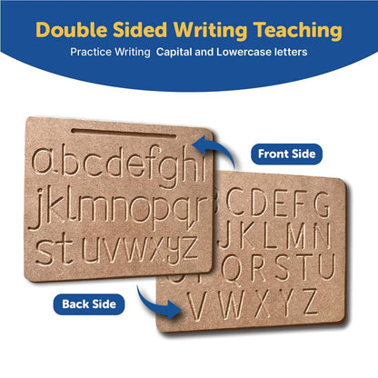 Capital and Small Double Sided Wooden Tracing Board for Kids 3+