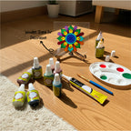 Mini Leaves™ Mandala Glass Painting Kit – Creative Art Set