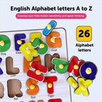 Capital Letter Peg and Knob Board 2+ Years - Mini Leaves