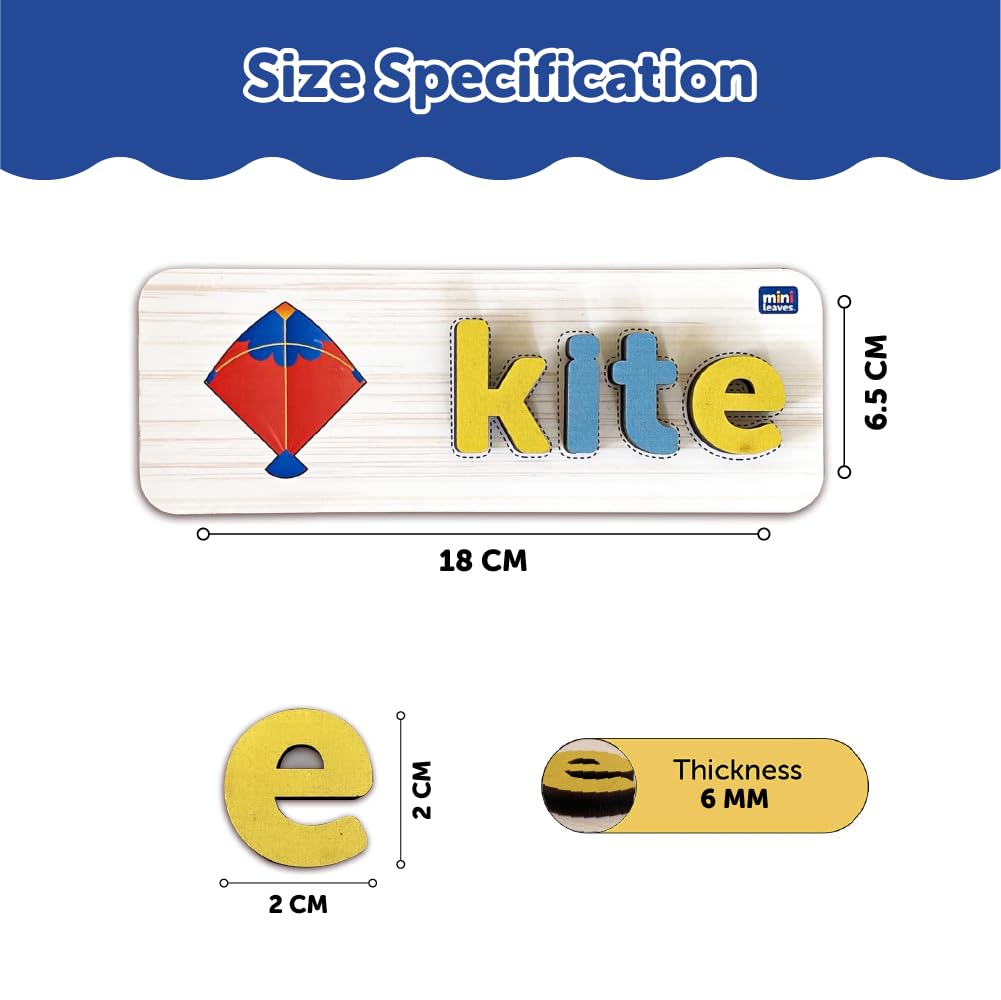 Spell and Learn Letter Matching Educational Wooden Toys 3+ Years