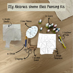Mini Leaves™ Abstract Glass Painting Kit – Creative Art Set