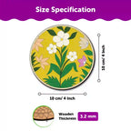 Pichwai Mandala Tea Coaster Paintings DIY Kit for 6+ Years