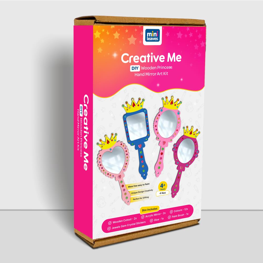 Creative Me” Mirror DIY Art & Craft Paint Kit Set of 4