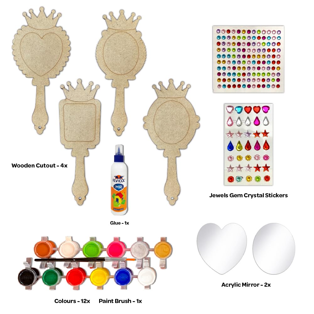 Creative Me” Mirror DIY Art & Craft Paint Kit Set of 4