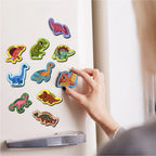 Dinosaur Wooden Fridge Magnets Set (10 Pieces)