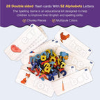 Spell and Learn Letter Matching Educational Wooden Toys 3+ Years