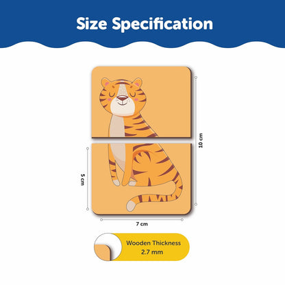 Head and Tail- 2 Pieces Matching Puzzle