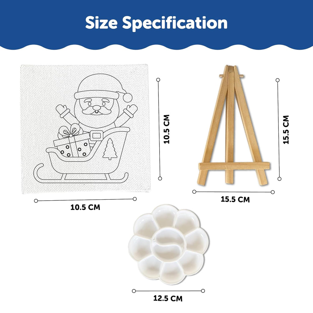 Mini Canvas Art Kit for 4 - 6 Years Set of 4