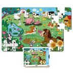 Farm Animal 48 Pieces Floor Puzzle 3+ Years - Mini Leaves