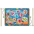 Magnetic Fishing game for kids 13 Pic A4 Size Tray - Mini Leaves