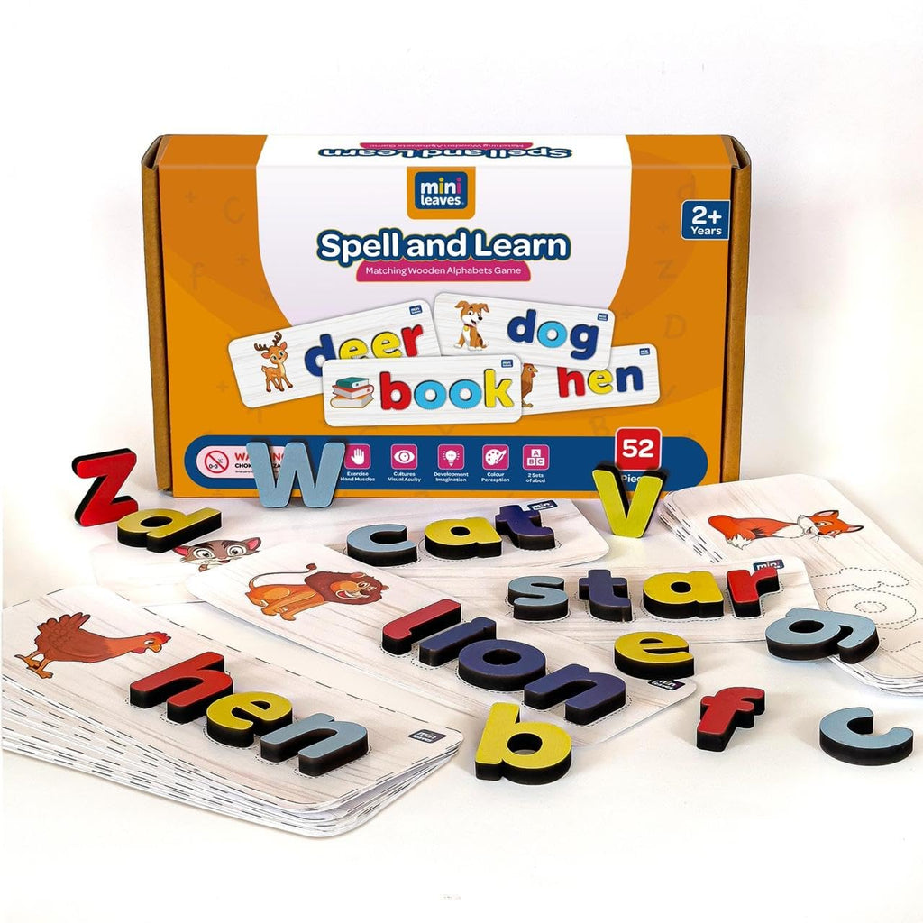 Spell and Learn Letter Matching Educational Wooden Toys 3+ Years