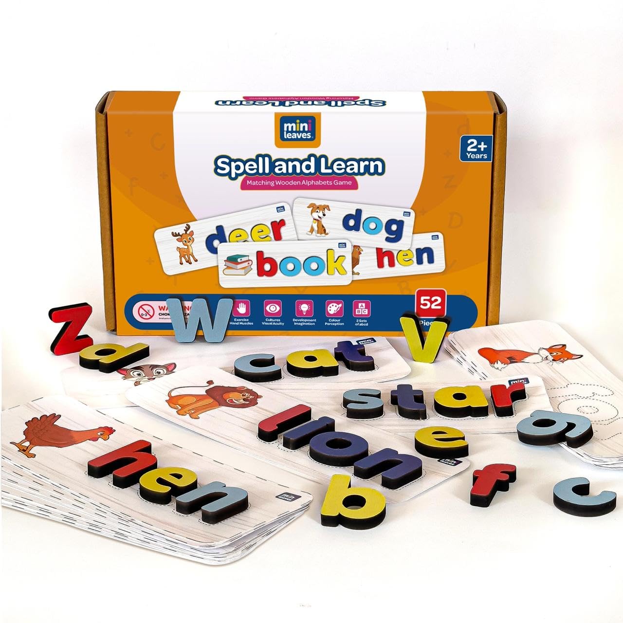 Spell and Learn Letter Matching Educational Wooden Toys 3+ Years